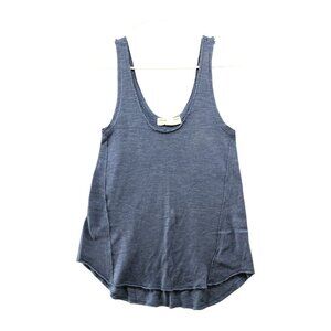 Urban Outfitters Project Social T Tank Top Womens S Blue Exposed Seam Distressed